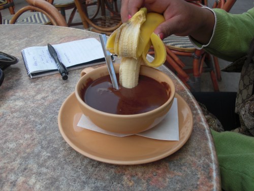 Banan i choklad Men jag kom på en lösning!